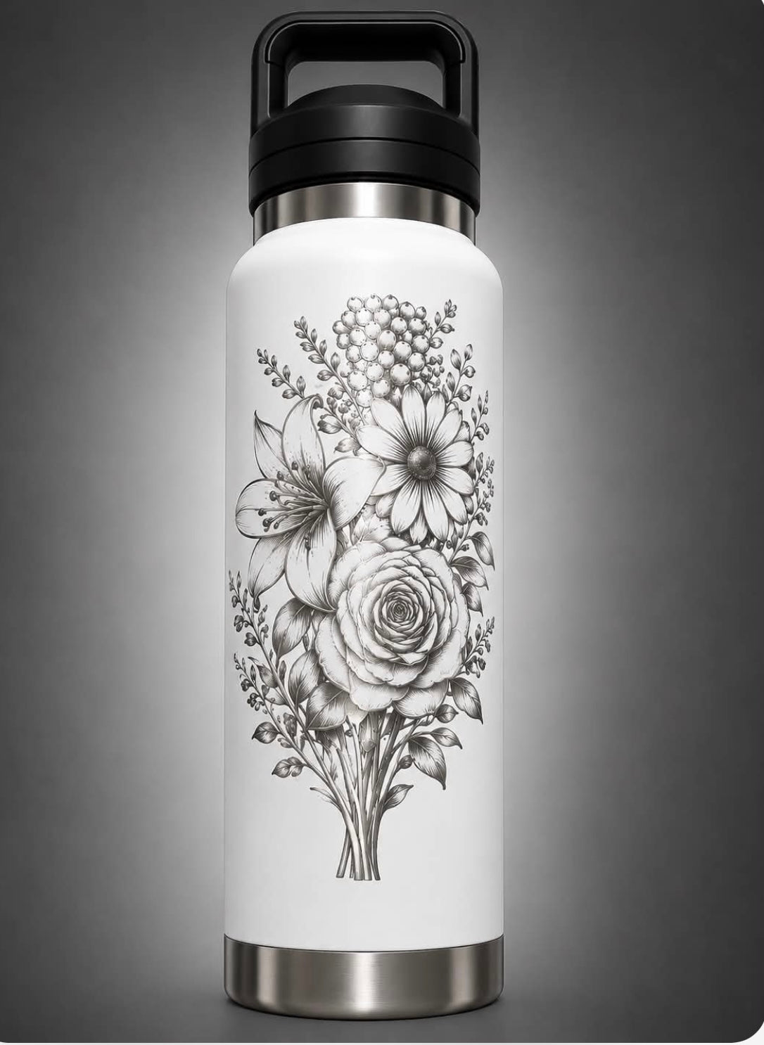 Roo Gear Custom 1 Litre Bottle – Flowers Collection