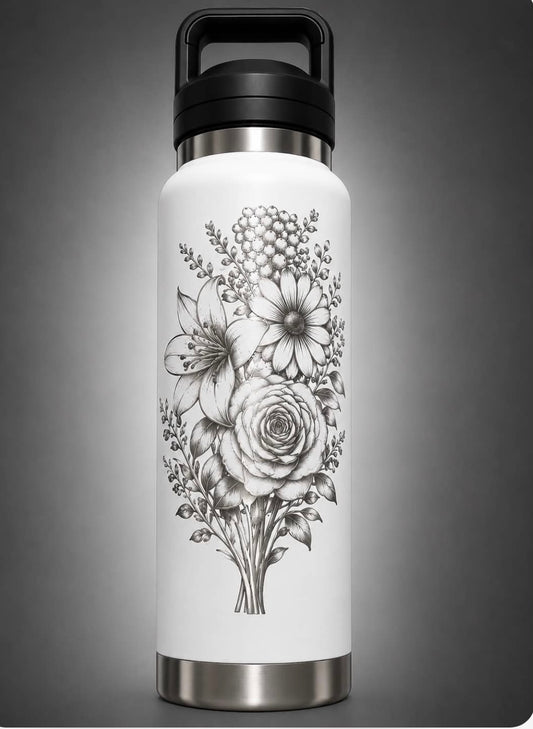 Roo Gear Custom 1 Litre Bottle – Flowers Collection