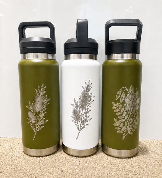 Roo Gear Custom 750ml Bottle – Australian Native Collection